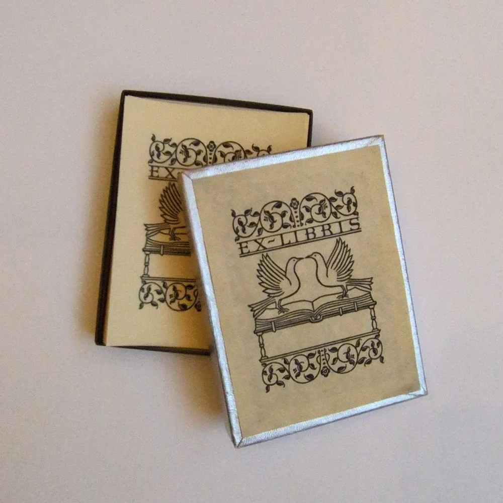 Vintage Antioch Bookplate Company Gum‎ Nameplates Birds Historial Medical Doctor
